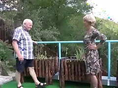 Rejuvenating Grandpa`s Worn Out Cock with Granny